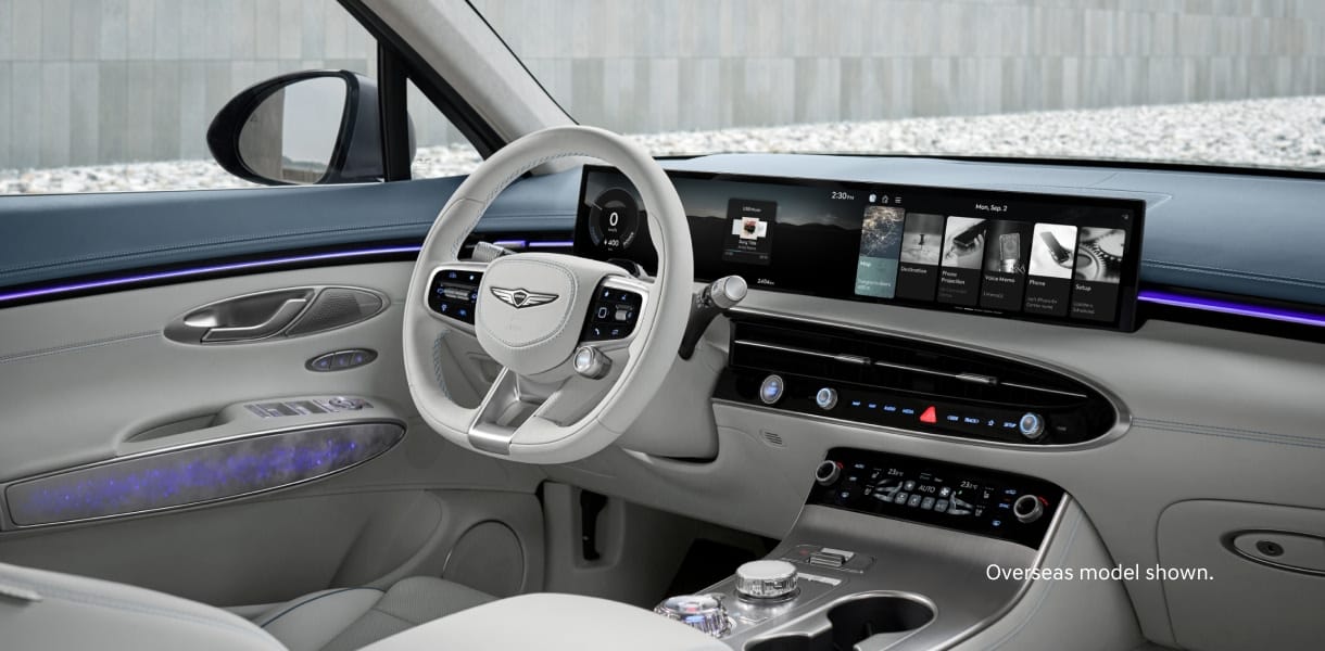 genesis-gv70ev-27-INCH-OLED-DISPLAY